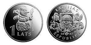 1 Lats Lettonie (1991 - )  