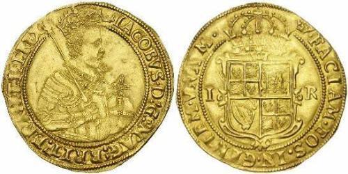1 Laurel Königreich England (927-1649,1660-1707) Gold Jakob I (1566-1625)