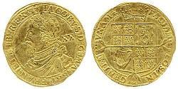 1 Laurel Reino de Inglaterra (927-1649,1660-1707) Oro Jacobo I (1566-1625)