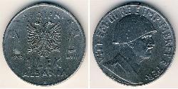 1 Lek Albanian Kingdom (1939-1943) Acciaio Vittorio Emanuele III d