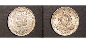 1 Lempira Honduras (1821 - ) Silber 