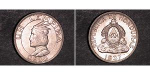1 Lempira Honduras (1821 - ) Silber 
