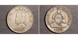 1 Lempira Honduras (1821 - ) Silber 