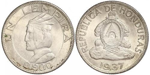 1 Lempira Honduras (1821 - ) Silber 