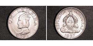 1 Lempira Honduras (1821 - ) Silver 