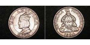 1 Lempira Honduras (1821 - ) Silver 