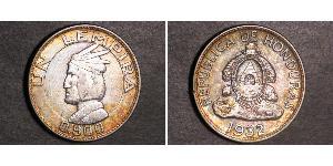 1 Lempira Honduras (1821 - ) Silver 