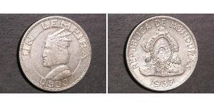 1 Lempira Honduras (1821 - ) Silver 