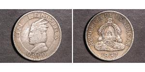 1 Lempira Honduras (1821 - ) Silver 