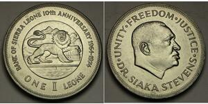1  Leone Sierra Leona (1961 - ) Plata 
