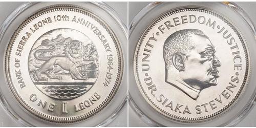 1  Leone Sierra Leone (1961 - ) Silver 
