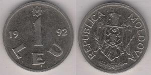 1 Leu Moldawien (1991 - ) Nickel/Stahl 