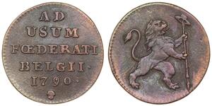 1 Liard Bélgica Cobre 
