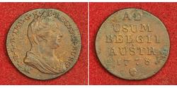 1 Liard Países Bajos Austríacos (1713-1795) Cobre Maria Theresa of Austria (1717 - 1780)