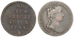1 Liard Países Bajos Austríacos (1713-1795) Cobre 