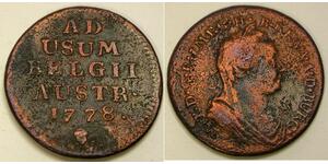 1 Liard Países Bajos Austríacos (1713-1795) Cobre 