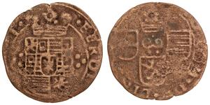 1 Liard Países Bajos Españoles (1581 - 1714) Cobre 