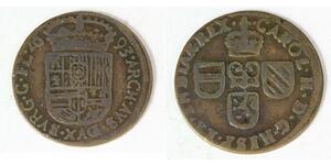 1 Liard Spanish Netherlands (1581 - 1714) Copper 