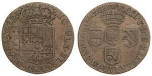 1 Liard Pays-Bas espagnols (1581 - 1714) Cuivre 