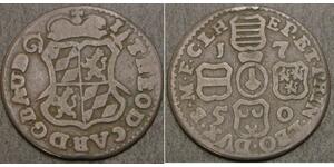 1 Liard Belgio Rame 