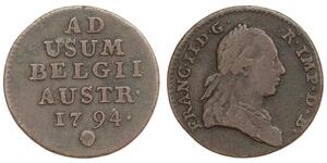 1 Liard Paesi Bassi austriaci (1713-1795) Rame 