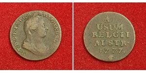 1 Liard Paesi Bassi austriaci (1713-1795) Rame Maria Theresa of Austria (1717 - 1780)
