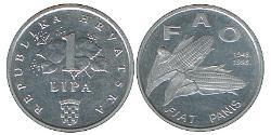 1 Lipa Croatie (1991 - ) Aluminium 