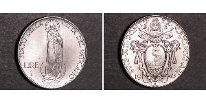 1 Lira Vatican (1926-) Acero inoxidable Pío XII (1876 - 1958)