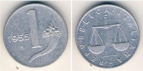 1 Lira Italia Aluminio 