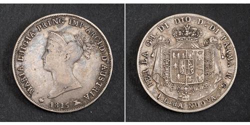 1 Lira Duché de Parme et de Plaisance (1545 - 1859) Argent 