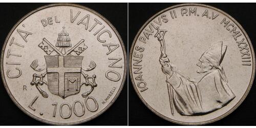 1 Lira Città del Vaticano Argento 