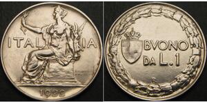 1 Lira Kingdom of Italy (1861-1946) Nickel 