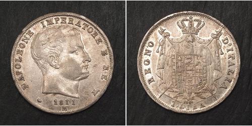 1 Lira Italia Plata 