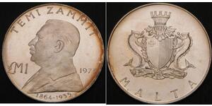 1 Lira Malta (1964 - ) Plata 