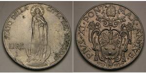 1 Lira Vatican (1926-) Plata 