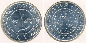 1 Lira Italien Silber 