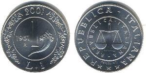 1 Lira Italien Silber 