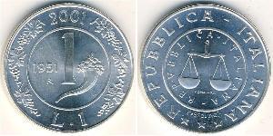 1 Lira Italien Silber 