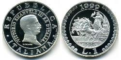 1 Lira Italy Silver 