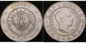 1 Lira Italy Silver 