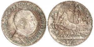 1 Lira Kingdom of Italy (1861-1946) Silver Victor Emmanuel III of Italy (1869 - 1947)