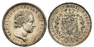 1 Lira Italian city-states 銀 卡洛·費利切