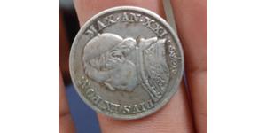 1 Lira 教皇国 (754 - 1870) 銀 Pope Pius IX (1792- 1878)