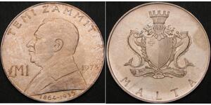 1 Lira 马耳他 (1964 - ) 銀 