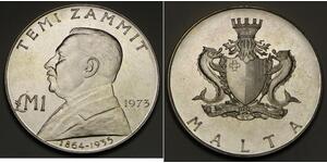 1 Lira 马耳他 (1964 - ) 銀 