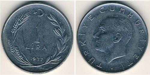1 Lira 土耳其 銅/镍 