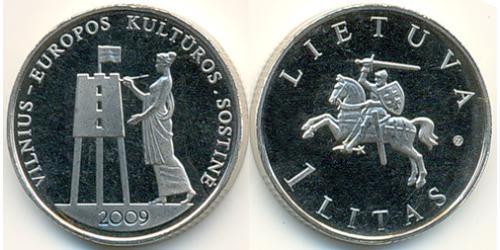 1 Litas Lithuania (1991 - ) Copper/Nickel 