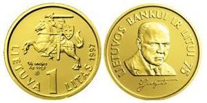 1 Litas Litauen (1991 - ) Gold 