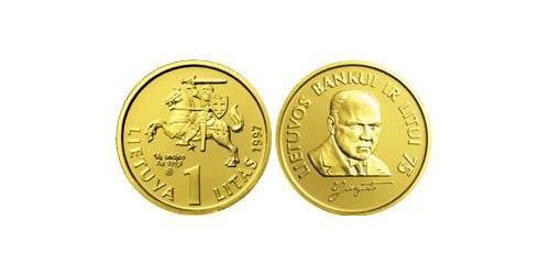 1 Litas Lithuania (1991 - ) Gold 