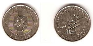 1 Litas Litauen (1991 - ) Kupfer/Nickel 